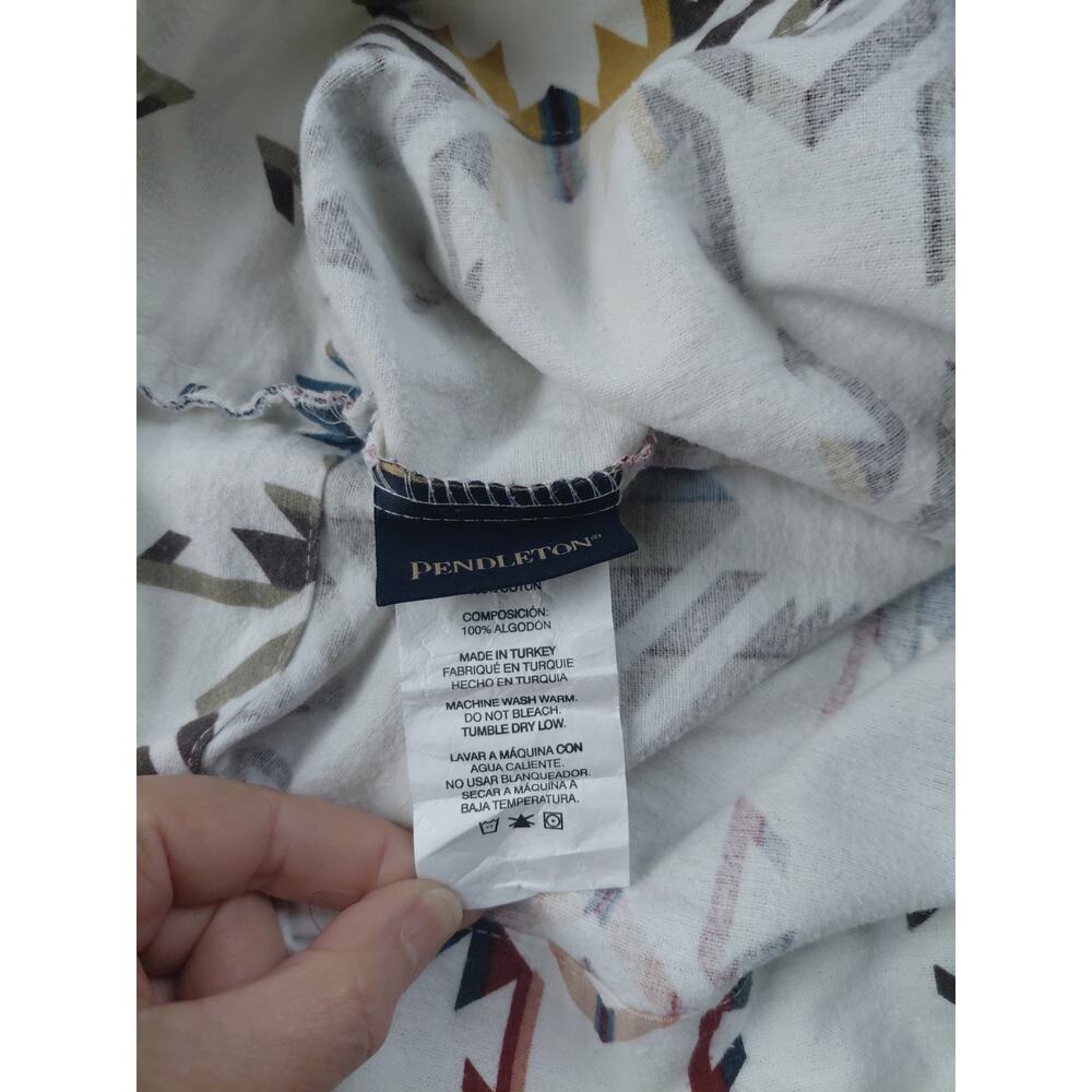 Pendleton White Sands Cotton Standard Flannel Pillowcase Southwest Cozy Vintage - Picture 3 of 5